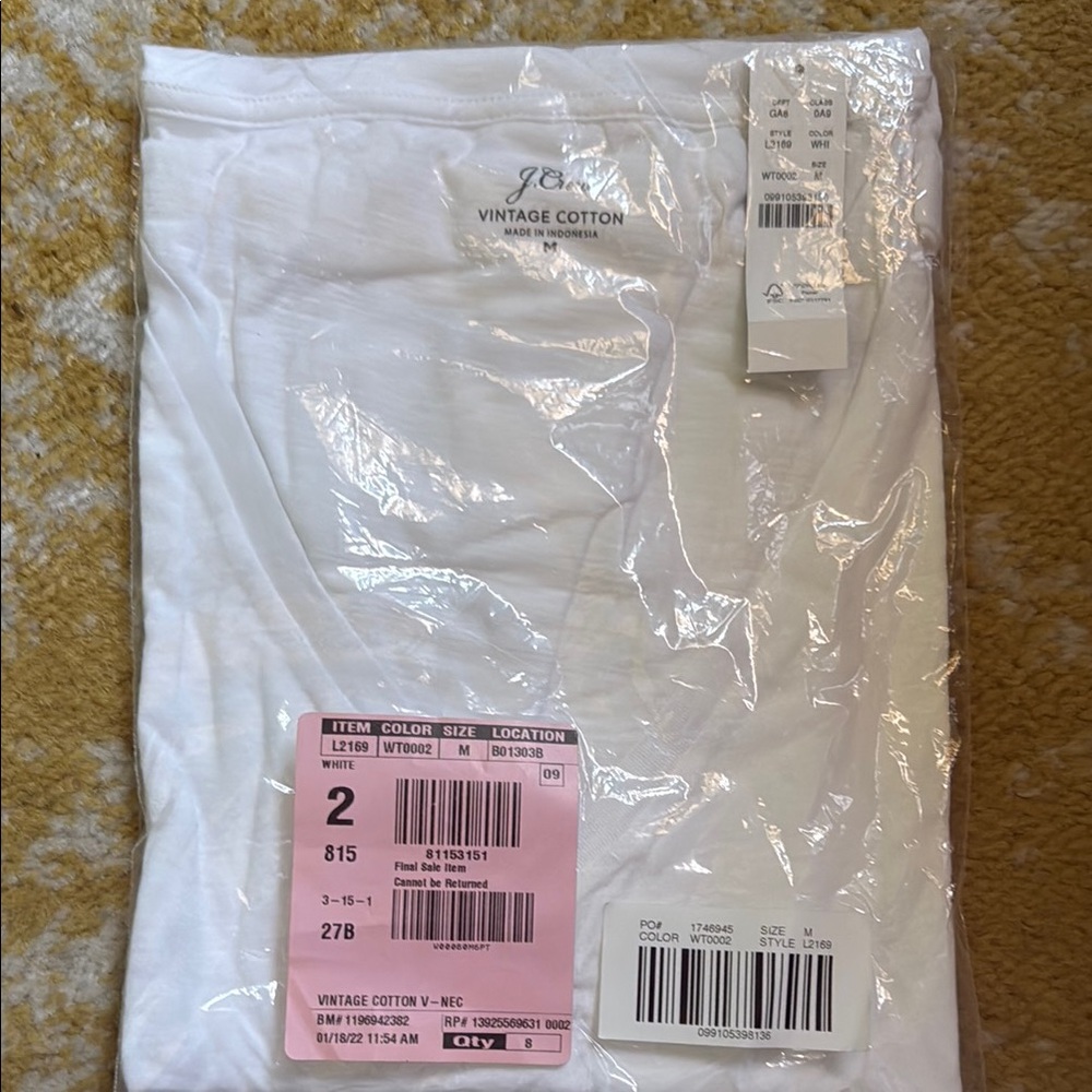 J.Crew Classic White Cotton Tee